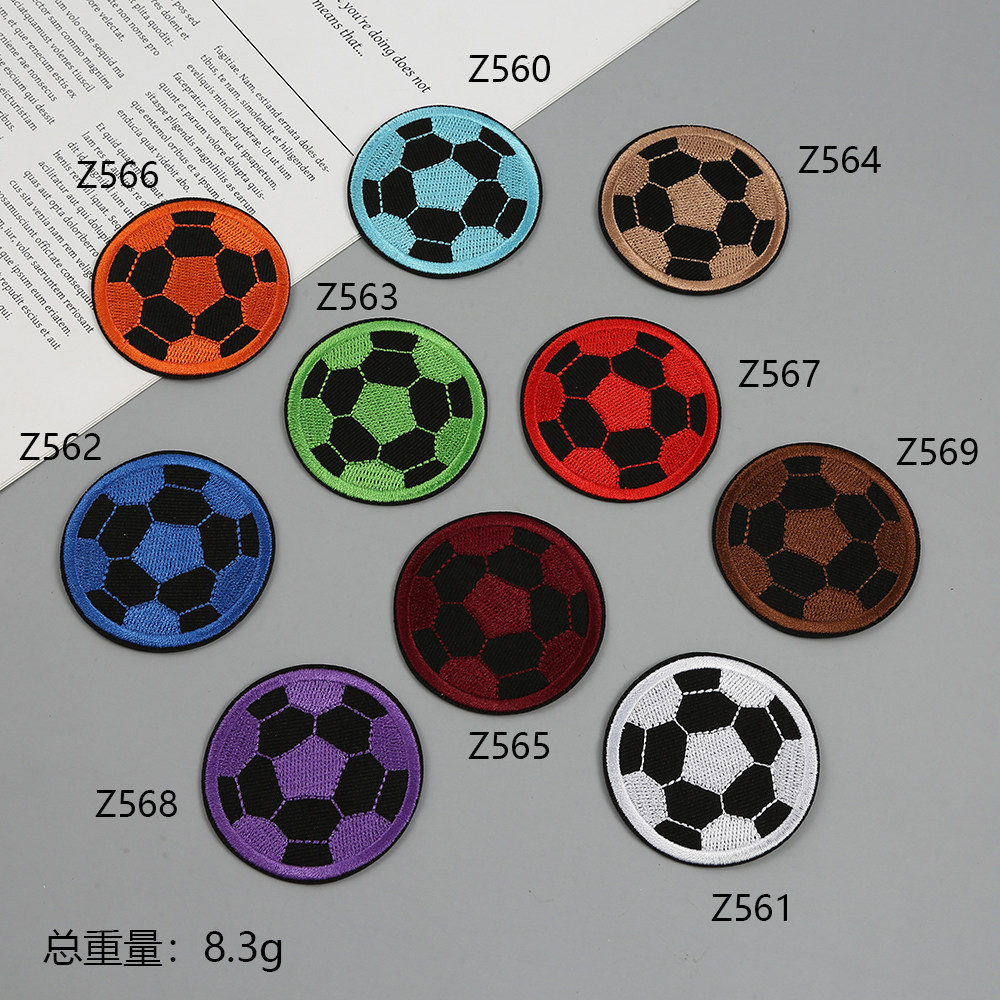 衣服贴补丁贴自粘免缝圆形足球图案刺绣布贴羽绒服牛仔裤DIY装饰,居家布艺,布贴,淘宝优惠券,粉丝福利购,淘宝优惠卷