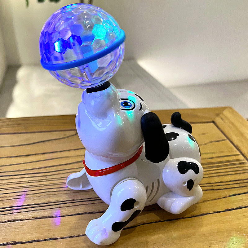 儿童电动小狗小孩会唱歌跳舞顶球旋转海狮玩具男孩女孩音乐特技狗