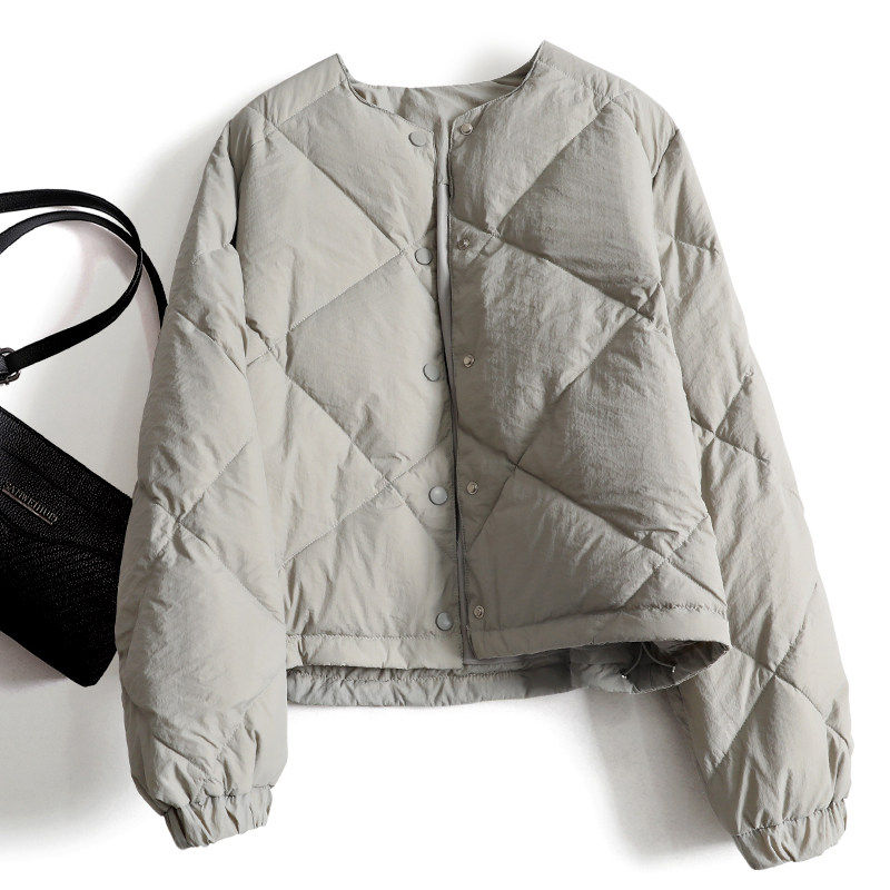 轻薄羽绒棉服女冬季宽松加厚保暖短款面包服菱格棉衣百搭圆领外套,女装/女士精品,棉衣/棉服,淘宝优惠券,粉丝福利购,淘宝优惠卷