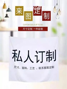 定制ins挂布网红墙布背景布 装饰布直播主播抖音LOGO图案照片定做