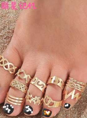 脚趾戒指脚指环开口可调节复古