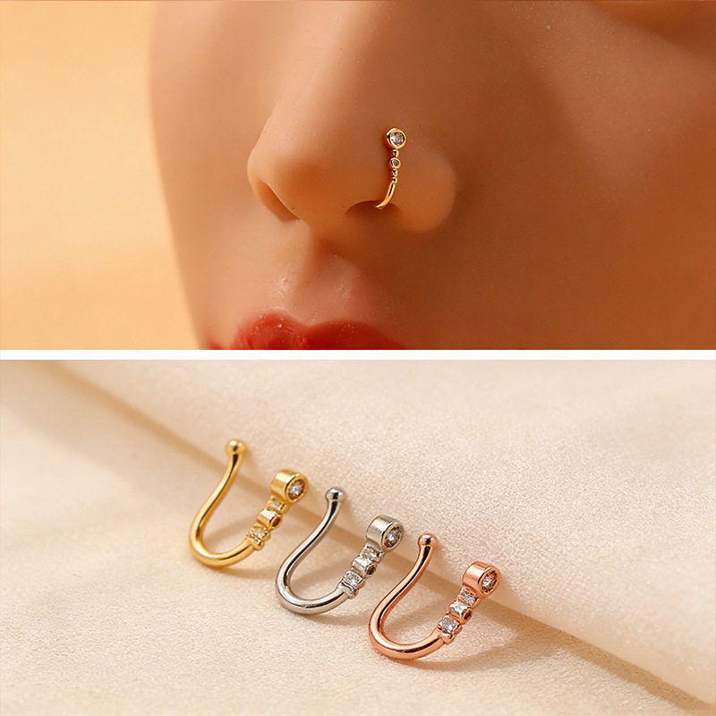 无需穿孔鼻环鼻夹nosepiercing