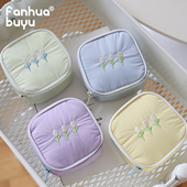 梵花不语新款 拉链收纳包零钱包化妆品口红包数据线便携杂物手拿包