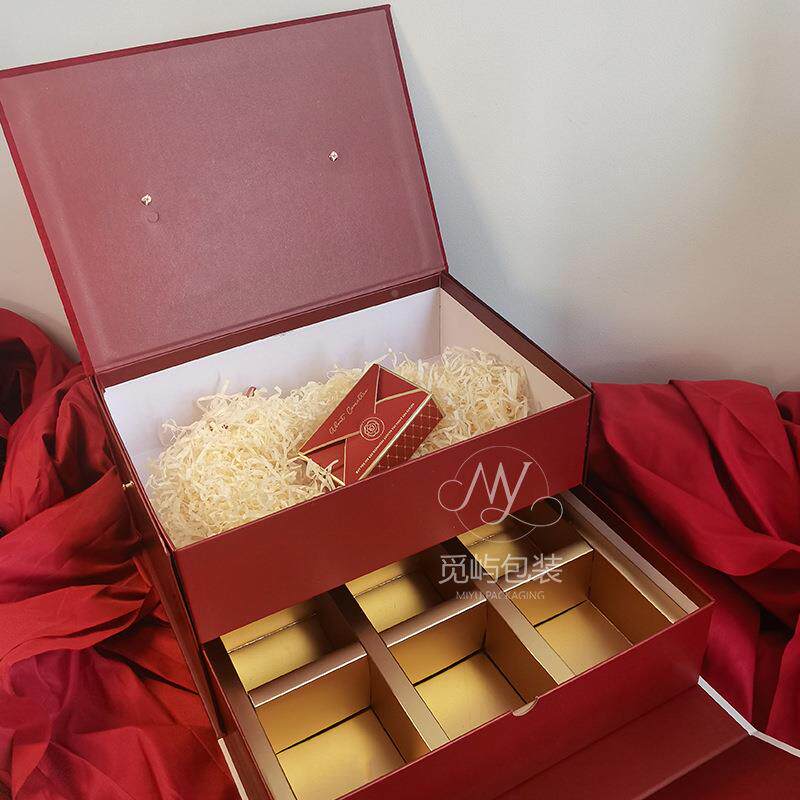 盒中式喜糖ULK礼盒双订层大号结婚喜温州婚双层手事提礼伴手礼