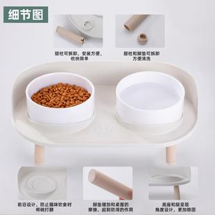 狗碗双碗防狗打翻猫咪狗饮水猫喂食盆护颈椎猫碗粮碗水以实际为碗