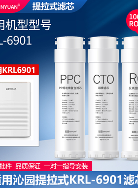 芯园净水器滤芯适用于沁提拉式海王KRT6901/UR-05143纯水机PGP/RO