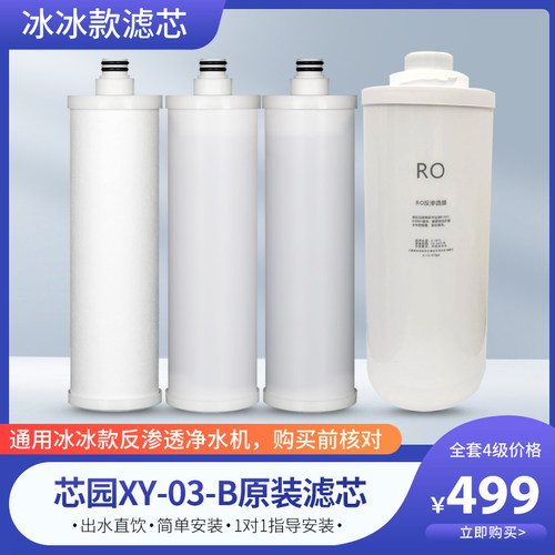 芯园净水器滤芯家用XY-03-B净水机直饮反渗透纯水机500G原装滤芯