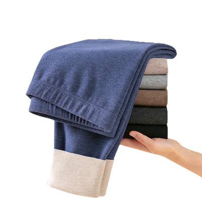 德绒秋裤男男羊毛蚕丝发热保暖裤