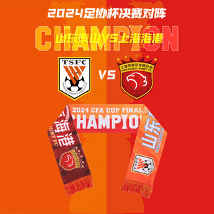 我的主场2024足协杯决赛对阵围巾山东泰山VS上海海港对阵围巾