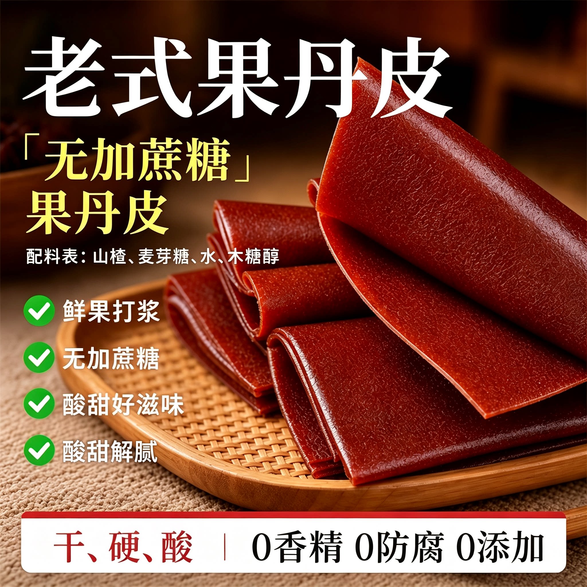 蓝云天手撕老式果丹皮超大