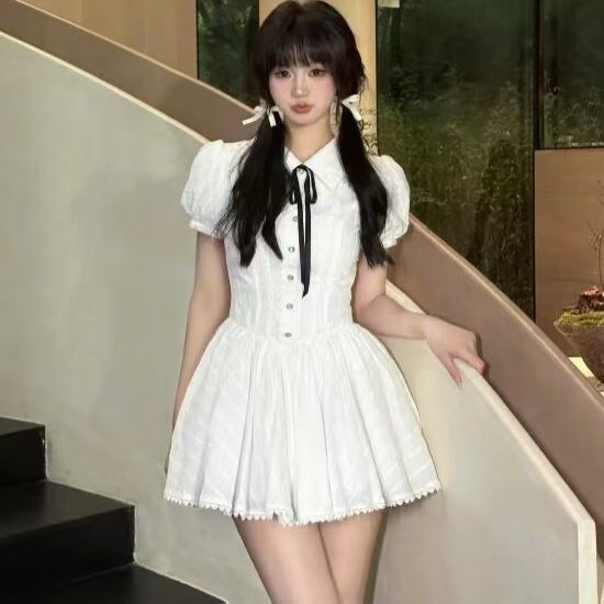 现货设计感学院风甜美少