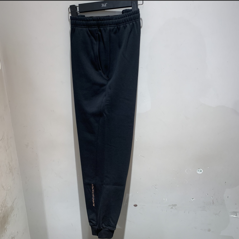 361度2025冬季新款针织长裤女子款加绒保暖运动休闲裤562544009B