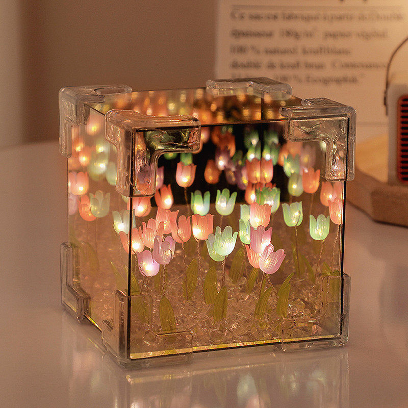 Tulip night light sea Handmade diy birthday gift for a girl's best friend, practical graduation gift for a girl's girlfriend thumbnail 4
