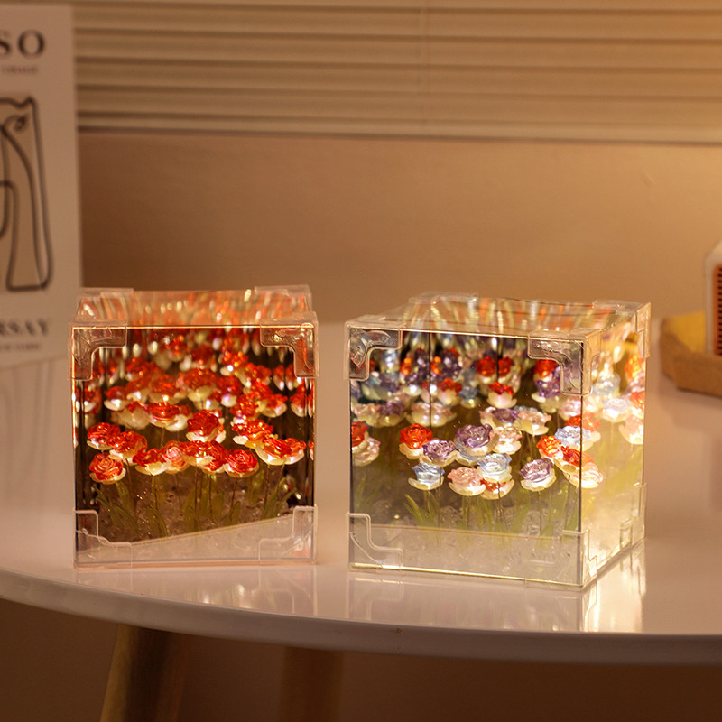 玫瑰小夜灯生日礼物送女友