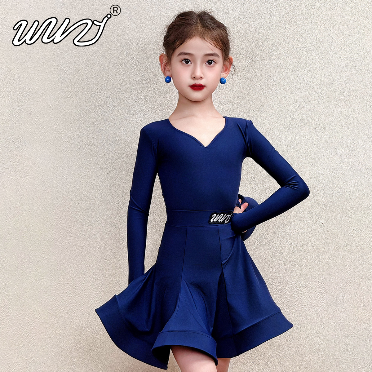 拉丁舞比赛服少儿拉丁规定表演服儿童高端拉丁舞艺考比赛服演出服