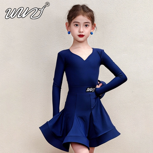 拉丁舞比赛服少儿拉丁规定表演服儿童高端拉丁舞艺考比赛服演出服