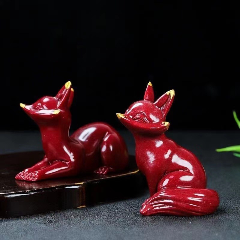 紫金砂手把件招财旺桃花