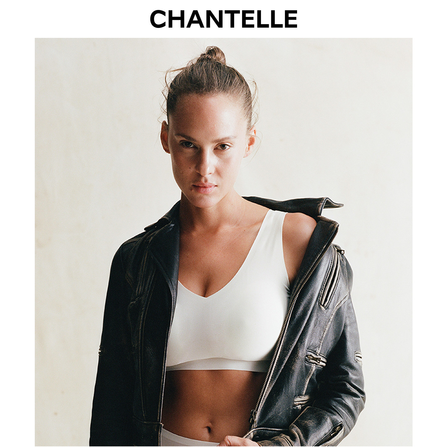 法国CHANTELLE仙黛尔轻运动软支撑内衣女大胸显小收副乳背心文胸