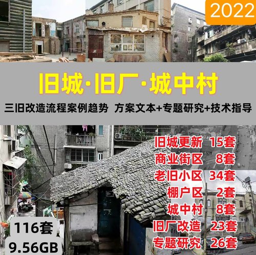 2023城市更新老旧小区旧城改造案例文本城中村建筑规划景观方案
