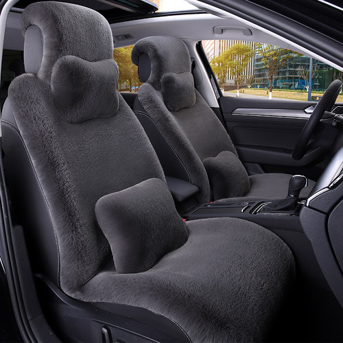 汽车坐垫冬季短毛绒正副司机座