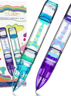 Liquid Motion Timer Pen Fidget Pens Office Desk Toys彩色油笔