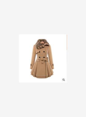 2016Ladies Long Winter Jackets Coat For Women Coats毛呢 外套