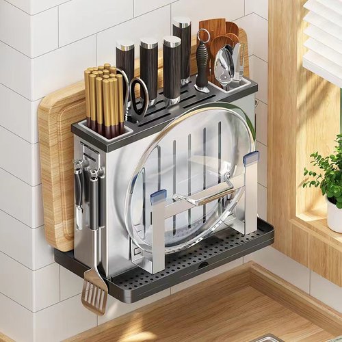 厨房刀架筷子筒置物架