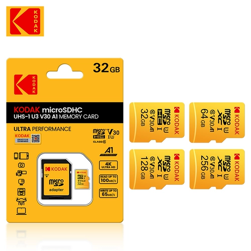 Карта памяти Kodak Micro SD 128 ГБ, 64 ГБ, 256 ГБ, 32 ГБ, высокоскоростная память