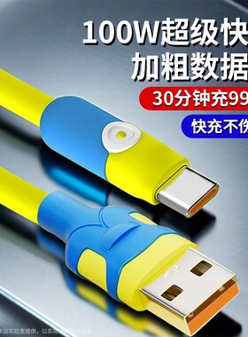 蓝同学PD快充数据线适用华为苹果14安卓手机TYPE-C100W充电线