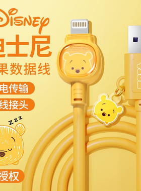 iPhone 迪士尼数据线草莓熊ipad平板Typec安卓手机充电线pd车载线快充