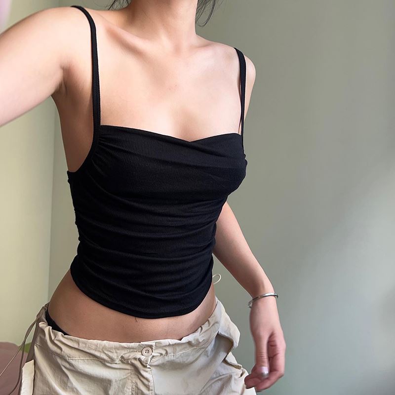 instunning 2023新款吊带背心女夏季内搭潮流ins短款显胸辣妹上衣