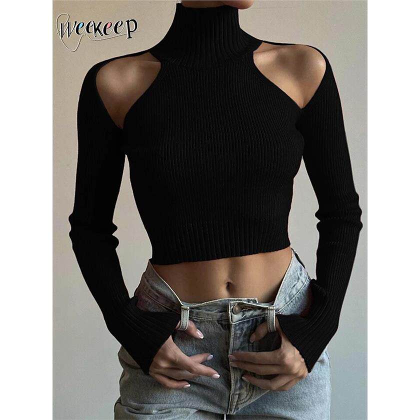 Hollow Out Casual Sweaters Streetwear Women Knitwear Jumper