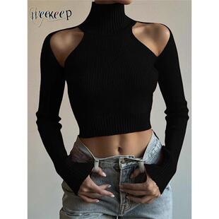 Sweaters Casual Out Jumper Women Knitwear Streetwear Hollow