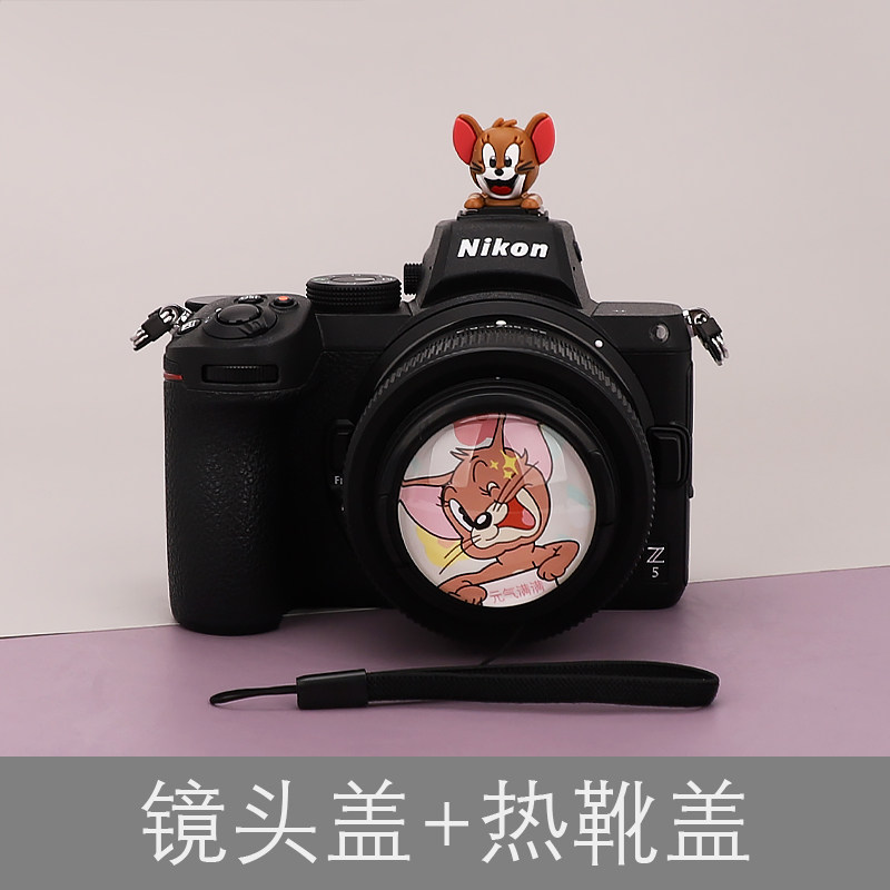 杰瑞 猫和老鼠相机卡通镜头盖热靴盖小痰盂适用索尼富士尼康佳能