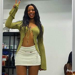 long sleeve lace-up cardigan top开衫系带喇叭长袖休闲衬衫上衣