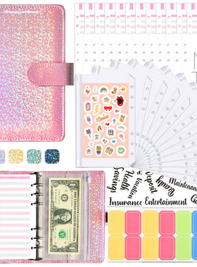 Cash Book Binder Budget Planner Notebook Cover Folder A6 Siz