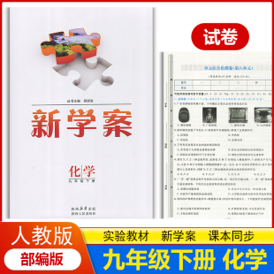 配送试卷含答案 部编版 初中初三下学期化学九年级下册教辅同步配套练习册学生 实验教材新学案9九年级下册化学配人教版 2025新版
