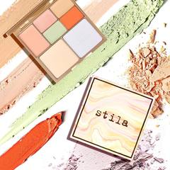美国stila诗狄娜七色遮瑕修容高光盘修饰提亮肤色遮痘印黑眼圈女