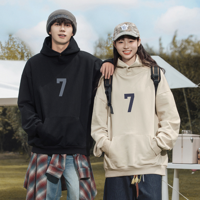 400G重磅数字印花连帽卫衣