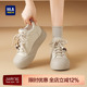 丑萌大头面包鞋 HLA 厚底增高休闲板鞋 女2025新款 女 海澜之家小白鞋
