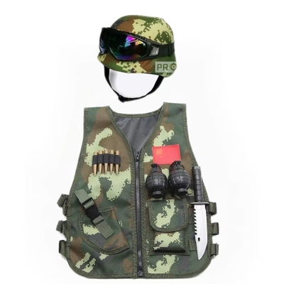 儿童战术背心防弹衣小警察玩具装备吃鸡套装三级甲全套特种兵马甲