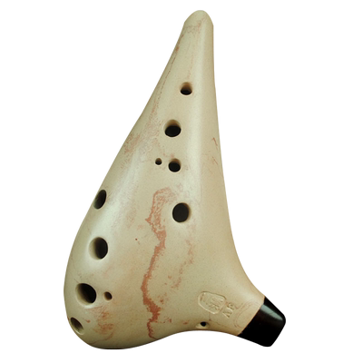 三满陶笛十二孔AF中音F调陶笛绞泥款专业乐器声音低沉12孔陶笛