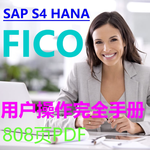 SAP S4 HANA FICO完全用户操作手册 808页 PDF 前台业务 图文并茂