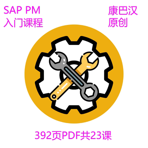SAP PM模块 工厂维护 入门课程 单个PDF392页23课图文并茂 2024年