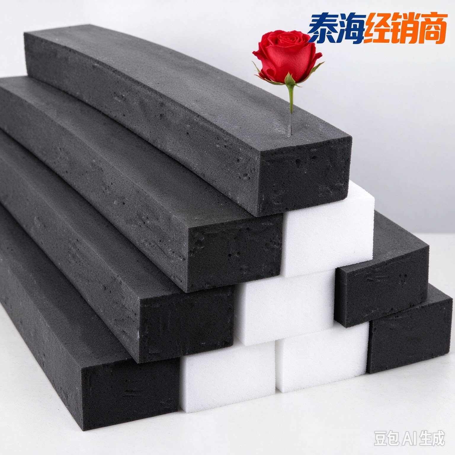 婚庆插花板高密度泡沫垫epe珍珠棉包装花泥内衬材料花艺墙排辅料