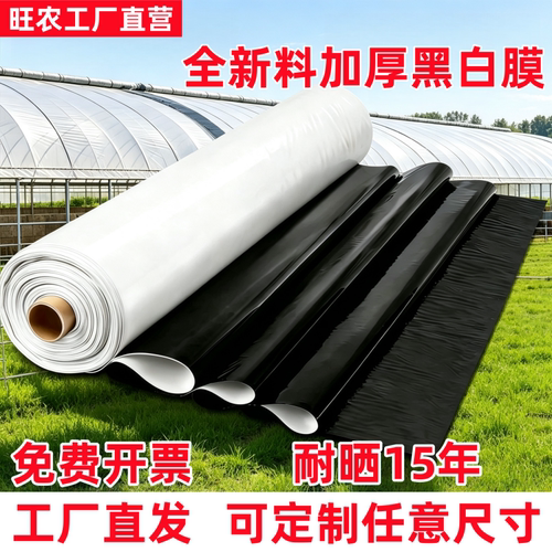 加厚黑白膜防晒遮阳降温养殖隔热