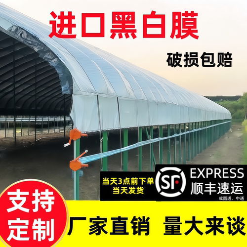 进口黑白膜降温加厚养殖隔热反光