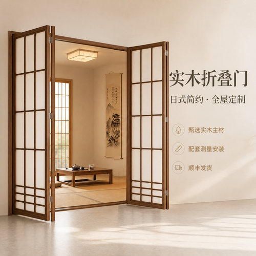 定制实木折叠门全国上门安装