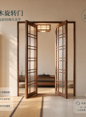 定制实木旋转门全国上门安装