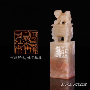 何以解忧唯有杜康 东汉末年·曹操短歌行 翟梦月 手工篆刻书画印